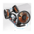 thumbnail image 5 of Car Fan Truck USB Interface Multi-Function Double-Headed Electric Fan, 5 of 5