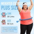 thumbnail image 2 of Aro de fitness con peso JKSHMYT, 30 eslabones, ajustable, 3 kg, azul, 2 of 6