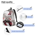 thumbnail image 3 of Vsdgher Christmas Snowman With Hat Print Canvas Backpack Travel Rucksack Unisex Knapsack 15.7/17.7Inch Laptop Backpack for Work,College-Medium, 3 of 5