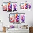 thumbnail image 4 of Designart "Light Pink Blue Abstract Playful I" Abstract Shapes Wall Art Set Of 3 - Transitional Blue Gallery Wall Set For Home Decor, 4 of 6