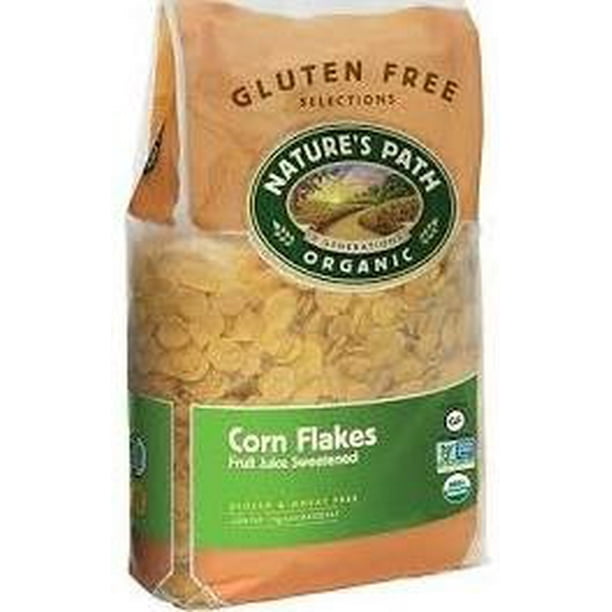 Nature's Path Organic Corn Flakes Cereal, Fruit Juice Sweetened, 26.4