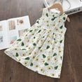 thumbnail image 6 of LYMAYTER Kids Girls Sleeveless Dresses Toddler Printed Tank Princess Dress for 2-8 Y Summer Beach Sundress, 6 of 9