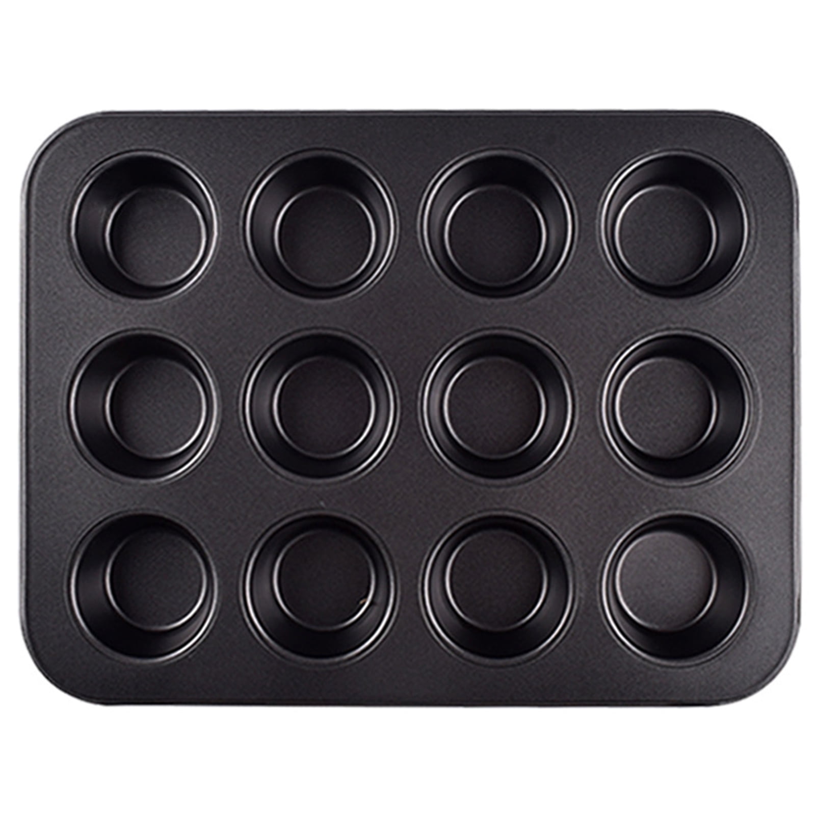 DISHAN NonStick Cupcake Pan 6/12 Cavity, Reusable, Carbon Steel