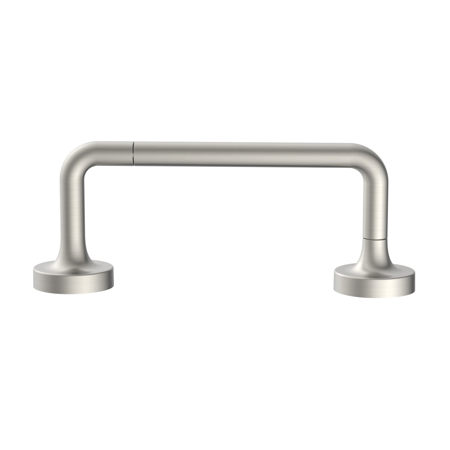(2 pack) Better Homes & Gardens Clean Modern Style Wall Mount Toilet Paper Holder Satin Nickel Finish