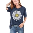 thumbnail image 3 of Sunflower Shirts for Women Flower Graphic Tees Shirts Inspirational Tees Casual Faith Shirt Tops, 3 of 5