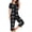 Gray 2, variant on Cotton Women Pajama Set for Women 2 Piece Casual Short Sleeve Shirts Print Flowy Wide Leg Capris Sleeping Pjs Gray 3XL