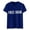 Blue, variant on Women's Slogan Graphic Print T-Shirt, Round Neck Short Sleeve Casual Tee, Cotton-Like Stretchy & Soft Top, Statement Basic for Women S-3XL