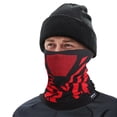 thumbnail image 2 of GDREDA Foulard de Cyclisme pour Visage et Cou pour Automne et Hiver Chaude Respirante Sans Couture Idéale pour Randonnée Course Oreilles et Cou Rouge, Taille Unique, 2 of 3
