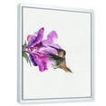 thumbnail image 3 of Designart 'Purple Fuchia VIntage Flower' Traditional Framed Canvas Wall Art Print, 3 of 5