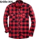 thumbnail image 1 of 1 pieza-camisa a cuadros-cuadros rojos y negros, 1 of 5