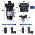 thumbnail image 4 of QinaQin RV Water Pump, 110V AC Camper Water Pump 3.5GPM 55PSI with Automatic Pressure Switch, 4 of 7