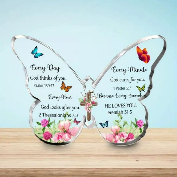 Christian Gifts for Women Birthday, Inspirational Gifts for Women Friends, Acrylic Bible Verse Desk Decor, Religious Gifts for Sister, Mom, Mother, Scripture Home Decorative Signs