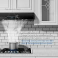 thumbnail image 3 of 900 CFM Under-Cabinet Range Hood 36 Inch - Gesture & Remote Control, Ultra-Quiet 65 dB, Stainless Steel Baffle Filters, LED Lighting, 3-Speed Vent Kitchen Exhaust Fan, 3 of 8