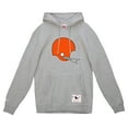 thumbnail image 2 of Men's Mitchell & Ness Heather Gray Cleveland Browns Helmet Logo Vintage Pullover Hoodie, 2 of 3