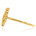 thumbnail image 5 of 14K Solid Yellow Gold Butterfly Wings Statement Ring, 5 of 9