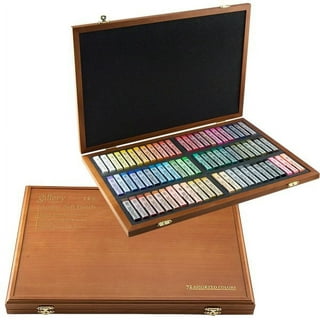 Mungyo Gallery Artists' Soft Oil Pastels Wood Box Set of 72 Assorted  Colors(MOPV-72W)