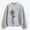Grey, variant on Up To 50% Off Graphic Sweatshirts for Women Autumn Winter O Neck Solid Color Prints Long Sleeve Pullover Sweatshirt