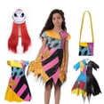 thumbnail image 1 of Vestido de Halloween para niñas, disfraz de terror de pesadilla, Sally antes de Navidad, para niños, fiesta de disfraces, ropa gótica, 1 of 5