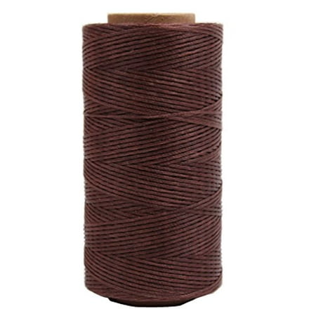 AMPSEVEN 219 Yards 1mm Leather Sewing Flat Waxed Thread for DIY Leather Craft Chisel AWL Upholstery Shoes Luggage 27 Colors Optional -