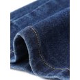 thumbnail image 5 of Agnes Orinda Women's Plus Size Cropped Denim Vest Peplum Hem Lapel Collar Sleeveless Button Down Casual Jean Jacket with Pockets 1X Dark Blue, 5 of 6