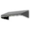 Awntech 8.38 Ft San Francisco Closed-Sided Fixed Awning Canopy (100.5in x 16in x 30in), Gunmetal