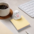 thumbnail image 5 of Yardvibe Halloween Ghost Figurines, Cute Ceramics Ghost Statue Handheld Pink Heart for Halloween Decorations, Porch and Indoor Home Office Desk Decor (A), 5 of 7
