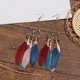 thumbnail image 2 of Mujeres Boho largo de plumas de borlas pendientes de joyería de la vendimia de perlas cuelgan pendientes colgantes, 2 of 4