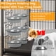 thumbnail image 5 of Jaula para perro de madera con estantes, jaula interior con bandeja removible, puertas dobles, diseño moderno para perros, 5 of 8