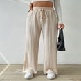 thumbnail image 4 of LYMAYTER Women High Wais Wide Leg Pants Knit Athletic Yoga Pants Stretch Breathable pants for S-2XL, 4 of 9