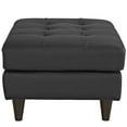 thumbnail image 3 of Modway Empress Bonded Leather Ottoman in Black, 3 of 4