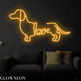 thumbnail image 2 of Glowneon Dachshund Love Neon Sign, Dachshund Led Sign, Dog Lover Gift, 2 of 4