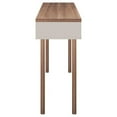 thumbnail image 3 of Windsor 47.24 Modern Console Accent Table Entryway with 2 Shelves in Off White and Nature, 3 of 5