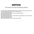 thumbnail image 2 of Transit Auto Front Disc Brake Rotors and Semi-Metallic Pads Kit for Car Mercedes-Benz ML350 ML320 R350 ML500 R320 R500 ML450 K8F-100444, 2 of 11