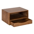 thumbnail image 4 of Kate and Laurel Hutton Modern Floating Shelf, 12.5 x 10 x 7, Rustic Brown, Farmhouse Floating Desk For Storage and Display, 4 of 8