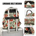 thumbnail image 3 of FORMRS Mini Backpack Purse for Women Quilted Travel Daypack Casual Shoulder Bag, Beige Tomatoes Pattern, 3 of 7