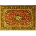 thumbnail image 1 of Ahgly Company Indoor Rectangle Medallion Yellow Traditional Area Rugs, 7' x 10', 1 of 4