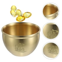 FOMIYES 8 Small Brass Fortune Bowl Basin Shape Traditional Style for Office Decoration Household Decor