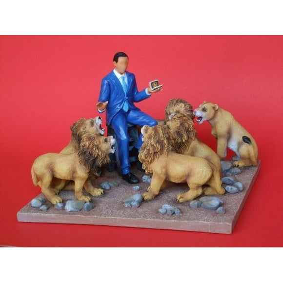 President Obama in The Lion's Den Figurine - Annie Lee