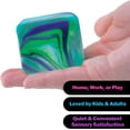thumbnail image 4 of Schylling NeeDoh Nice Cube Swirl - Sensory Toy with a Super Solid Squish - Unique, Swirling Color Blend - Ages 3 and Up - Blue/Green; One Cube Per Pack, 4 of 4