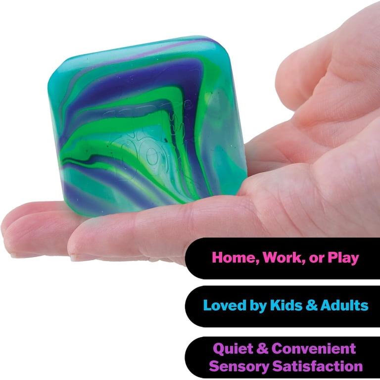Schylling NeeDoh Nice Cube Swirl - Sensory Toy with a Super Solid