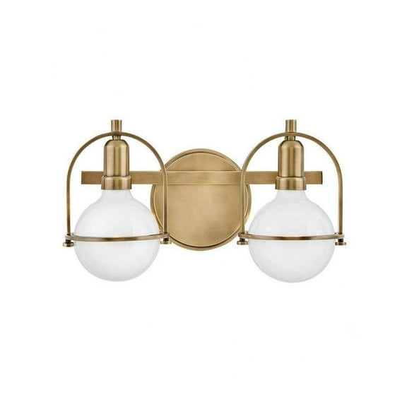 2 Light Bathroom Vanity-Heritage Brass Finish Bailey Street Home 81-Bel-4442367