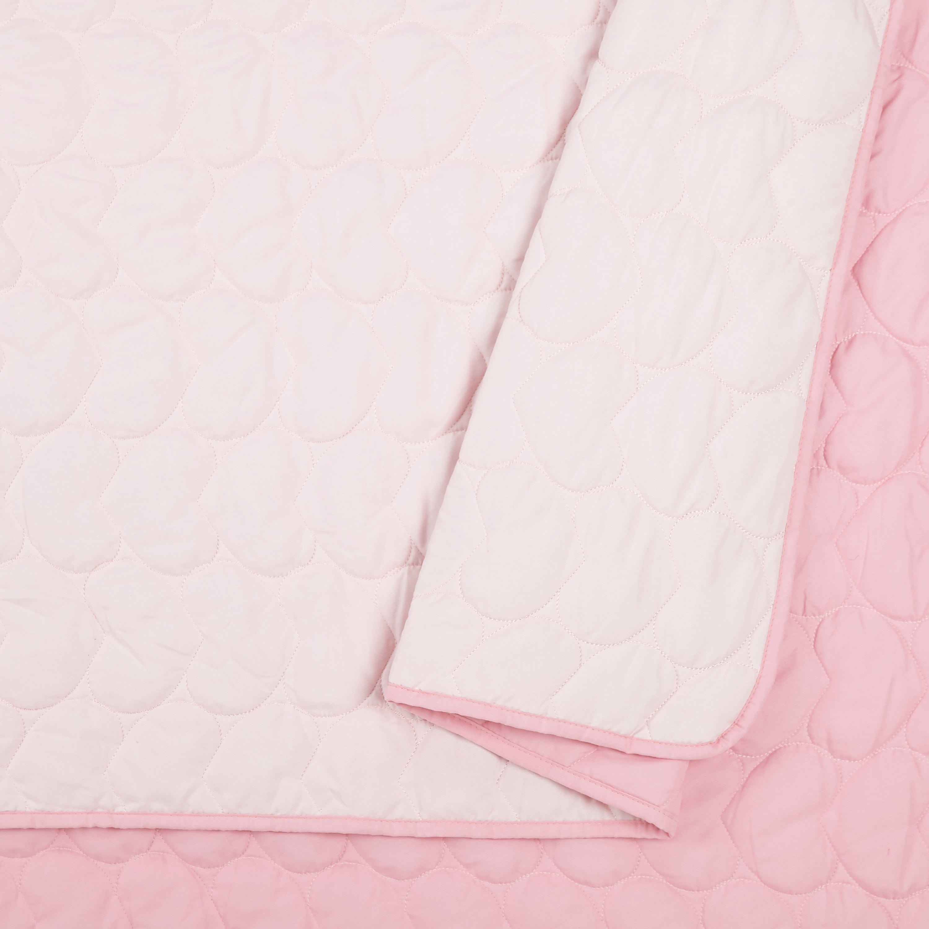 Urban Playground Helaine 2-Piece Pink Solid Quilt Set, Twin