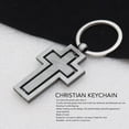 thumbnail image 3 of Porte-clés Crucifix, Bénédiction Belle Argent Jésus Porte-Clés Réutilisable Portable pour Pâques, 3 of 8
