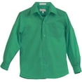 thumbnail image 3 of Boy's Classic Fit Long Sleeve Casual Button Down Toddler Kids Dress Shirt (Esmeralda, 18), 3 of 3
