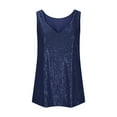 thumbnail image 6 of Diufon Sequin Tops for Women Glitter Fashion V Neck Sleeveless Party Tank Top Comfy Sparkly Going Out Shirts, 6 of 6