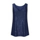 thumbnail image 5 of Camisas de vestir para mujer,Blusa informal sin mangas con lentejuelas para mujer, de poliéster y cuello redondo, ideal para el verano, sopatenor, 5 of 8
