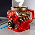 thumbnail image 6 of Upgraded V8 Engine Resin With Inner Liner Mug And Personalized Mechanical Engine Punk Stainless Steel Cup A, 6 of 8