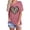 Pink, variant on LUOGENLI Female T-shirts for Womens Valentine's Day Heart Print Casual Short Sleeve T Shirt for Women Fashionable Holiday Tops Womens Funny T-shirts Graphic Tees Valentines XXL