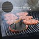 thumbnail image 2 of KAIYANG Peso de hamburguesa, quejas de carne de hamburguesas o filetes, hierro fundido, mango de madera 17,5 cm, 2 of 5