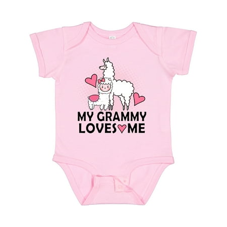 

Inktastic Grammy Loves Me Llama Gift Baby Girl Bodysuit